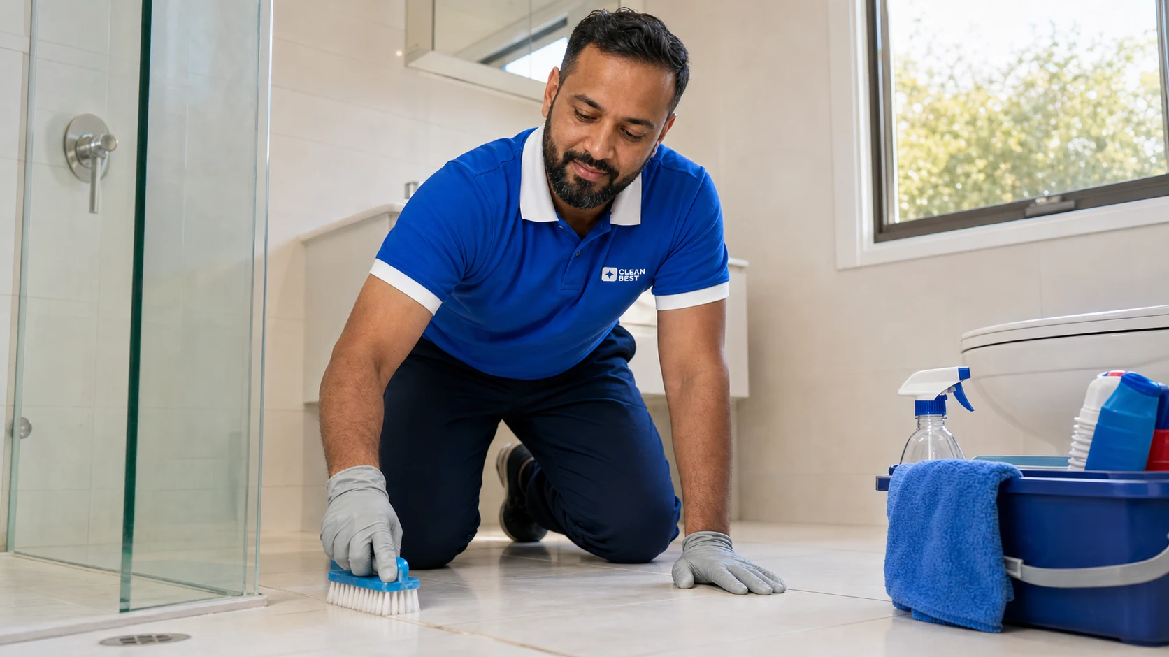 Clean Best cleaner detailing an empty rental property for an end of lease clean in Sydney NSW